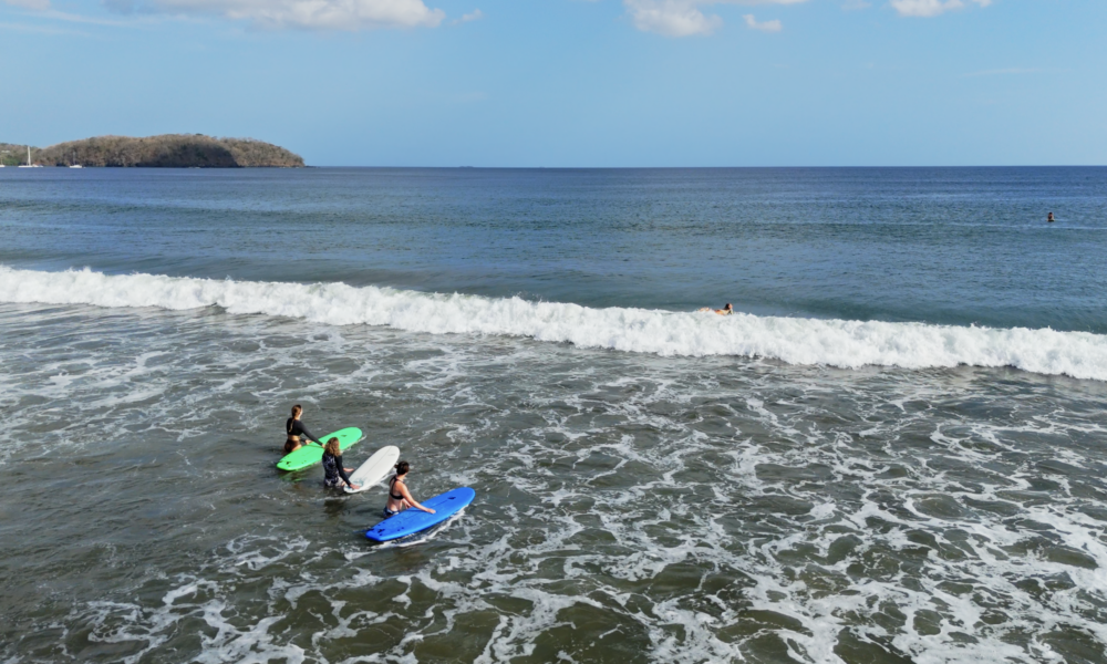 Drone surf session